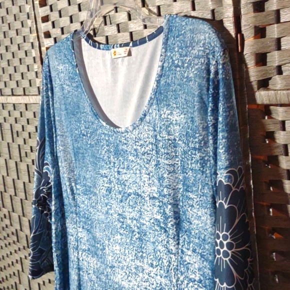 Sunflower by Firmiana Lose Fitting Blouse Top Tunic 3X - Picture 4 of 10